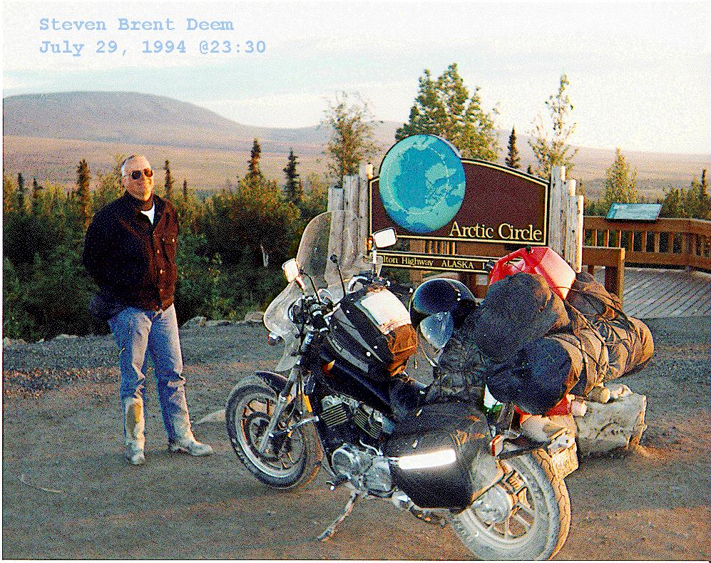 This is a great picture of me at the Arctic Circle!